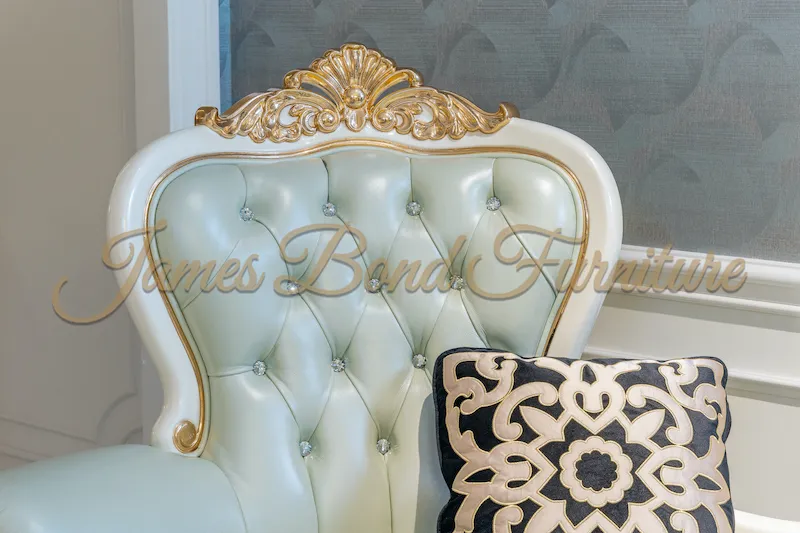 James Bond Furniture Chaise Style Baroque Classic Leather Furniture-Classic Chaise Longue Chaise Style BaroqueManufacturer 3