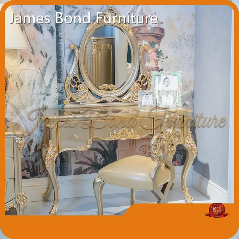 Royal Dressing Table Price 65 Working Days After Confirmed Drawing and Received 40%Deposit Mahogany Solid Wood/ Black Walnut Veneer/ Pure Copper Plated 24K Gold/ Gold Leaf/ 3D Piano Paintingsupplier 1