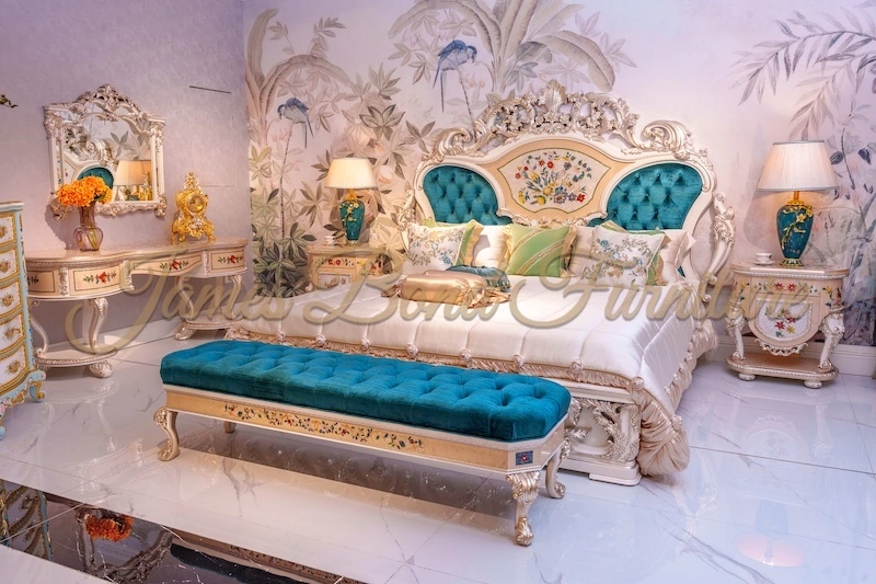 Set da camera da letto classico Fabbrica di mobili classici in Cina 1