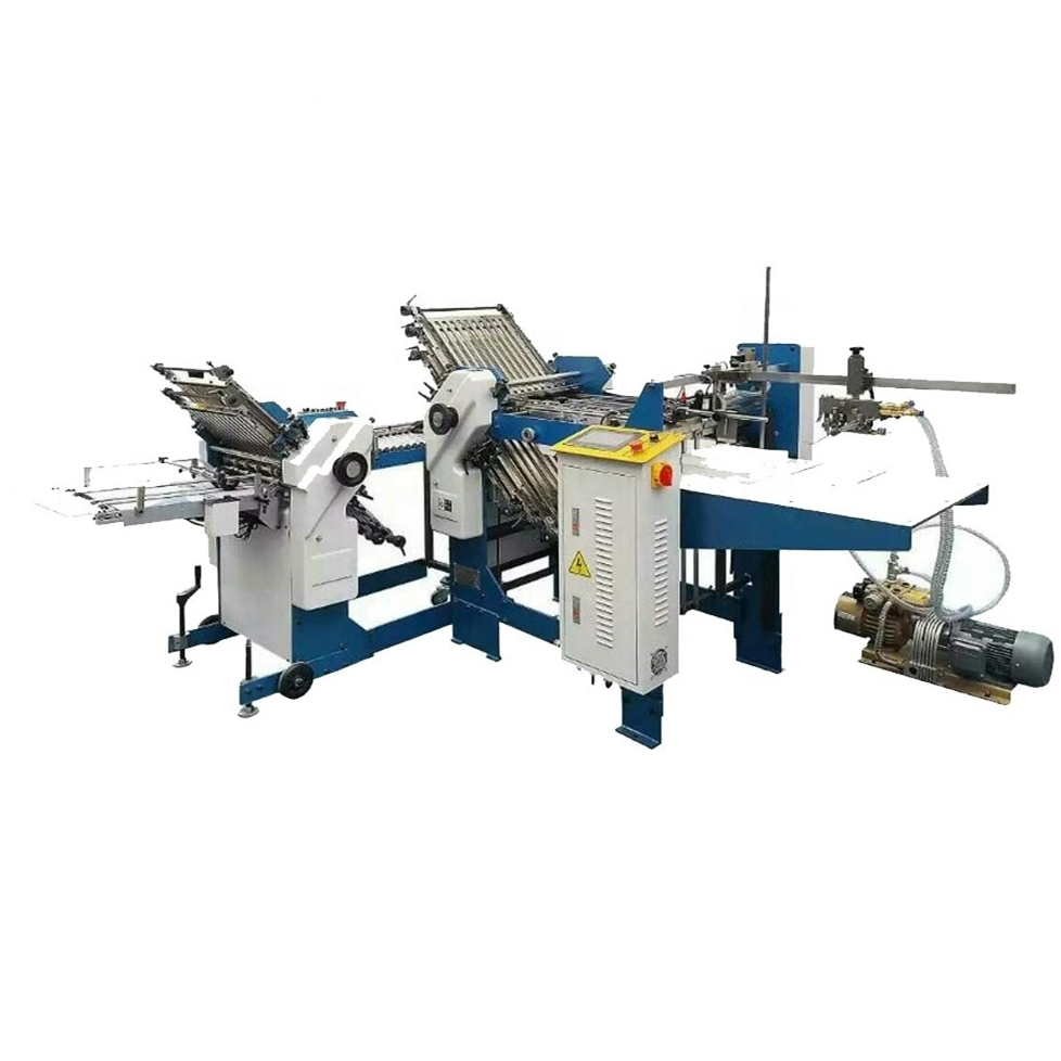 Zomagtc 自動空気吸引紙折り機、クロス折りを備えた平行折り機 1