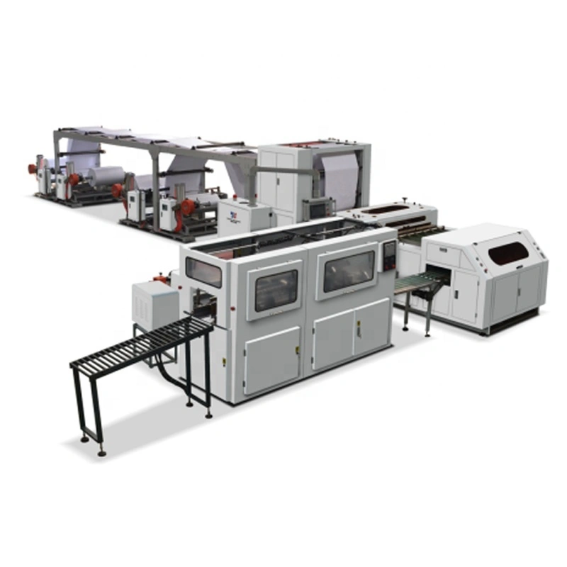 Línea de producción automática de papel a4, resma, precio de máquina cortadora y empaquetadora de papel A4 1