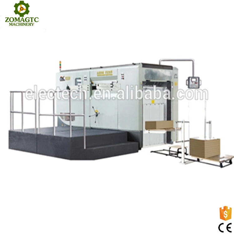 Máquina troqueladora y plegadora automática de caja de color 1