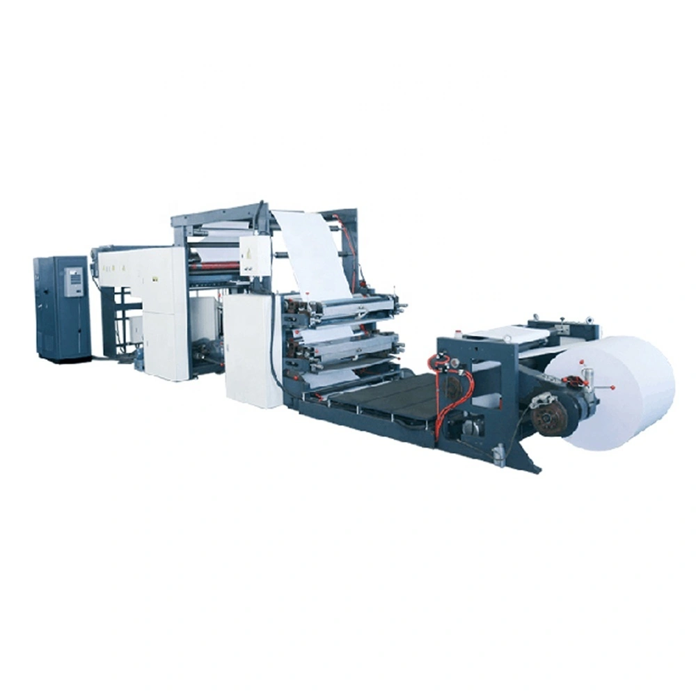 Línea de producción de cuadernos de encuadernación con doble alambre con máquina combinadora de corte e impresión flexográfica 1