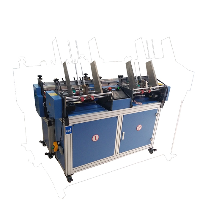 mesin perekatan mesin lem air karton kecepatan tinggi pengumpan ganda 1