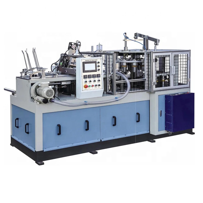 Mesin Pembuat Cangkir Kertas Minuman Panas Cangkir Kertas Kopi Sekali Pakai Dengan Pegangan 1