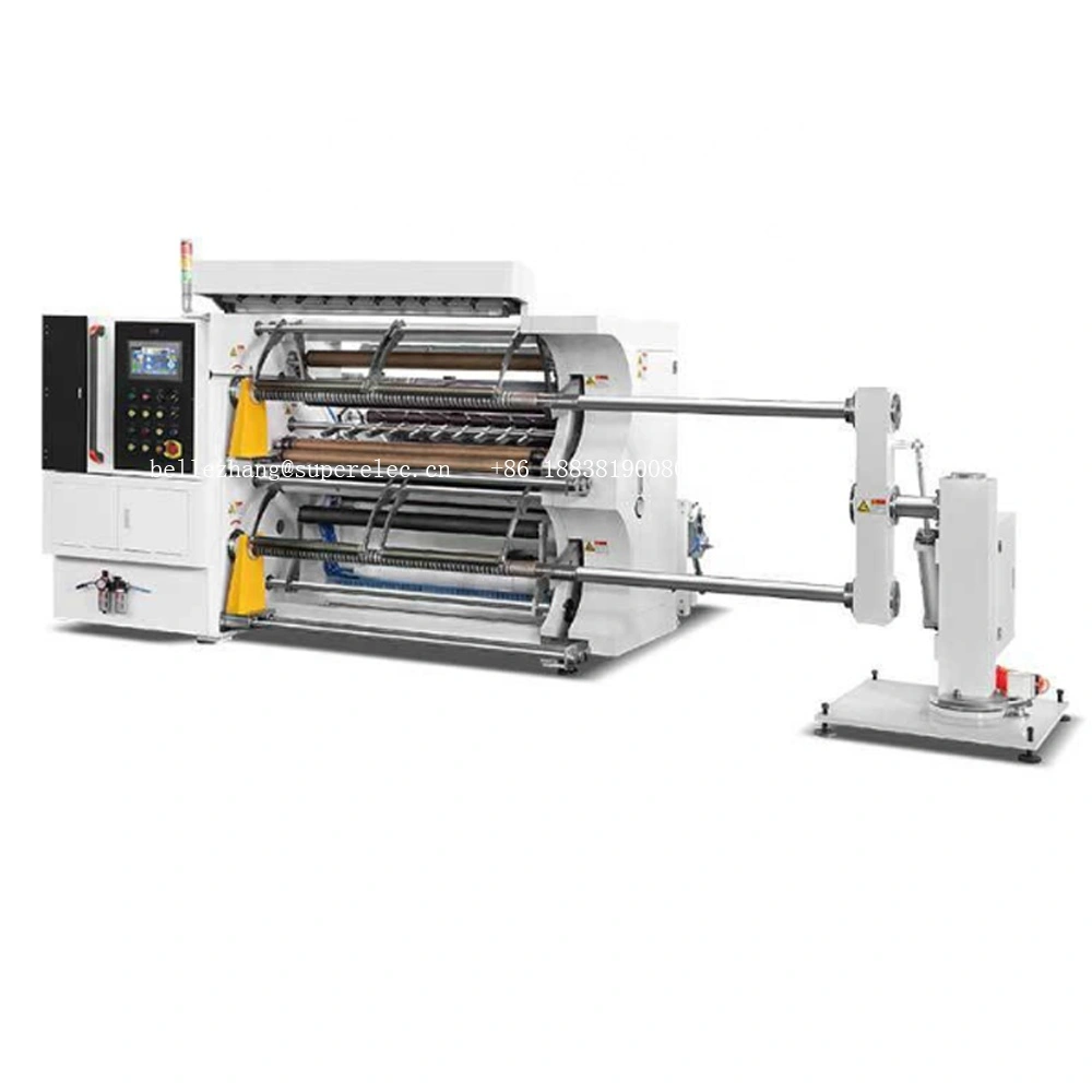 Mesin penggorok dan penggulung kertas berkecepatan tinggi, harga mesin penggulung slitter BOPP 1