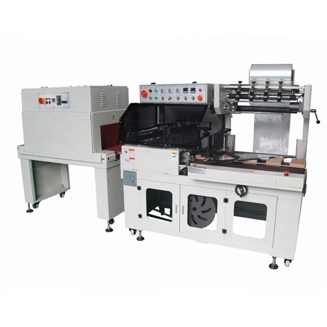 स्वचालित एल प्रकार हीट श्रिंक फिल्म पैकेजिंग मशीन, सौंदर्य प्रसाधन बॉक्स रैपिंग मशीन 1