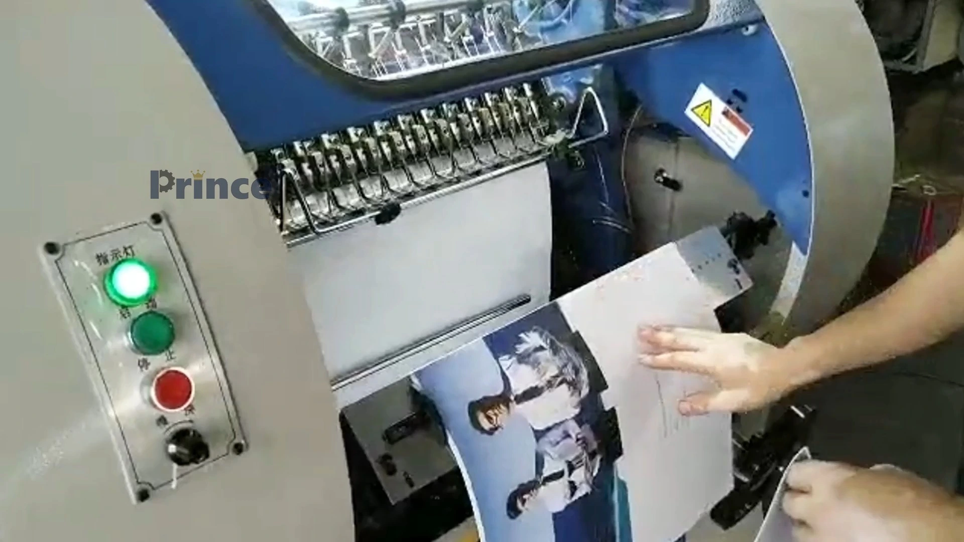 SX-460B automatic industrial paper stitching binding machine large format notebook book binding sewing machine. 1