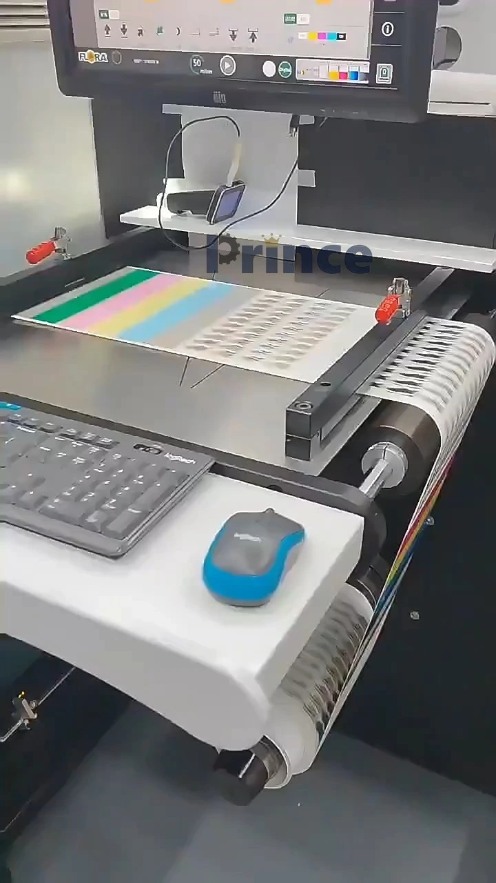 BL-X108 Automatic Pet Film Surface Roll to Roll Inkjet Ink Digital Label Printing Machine sticker 1