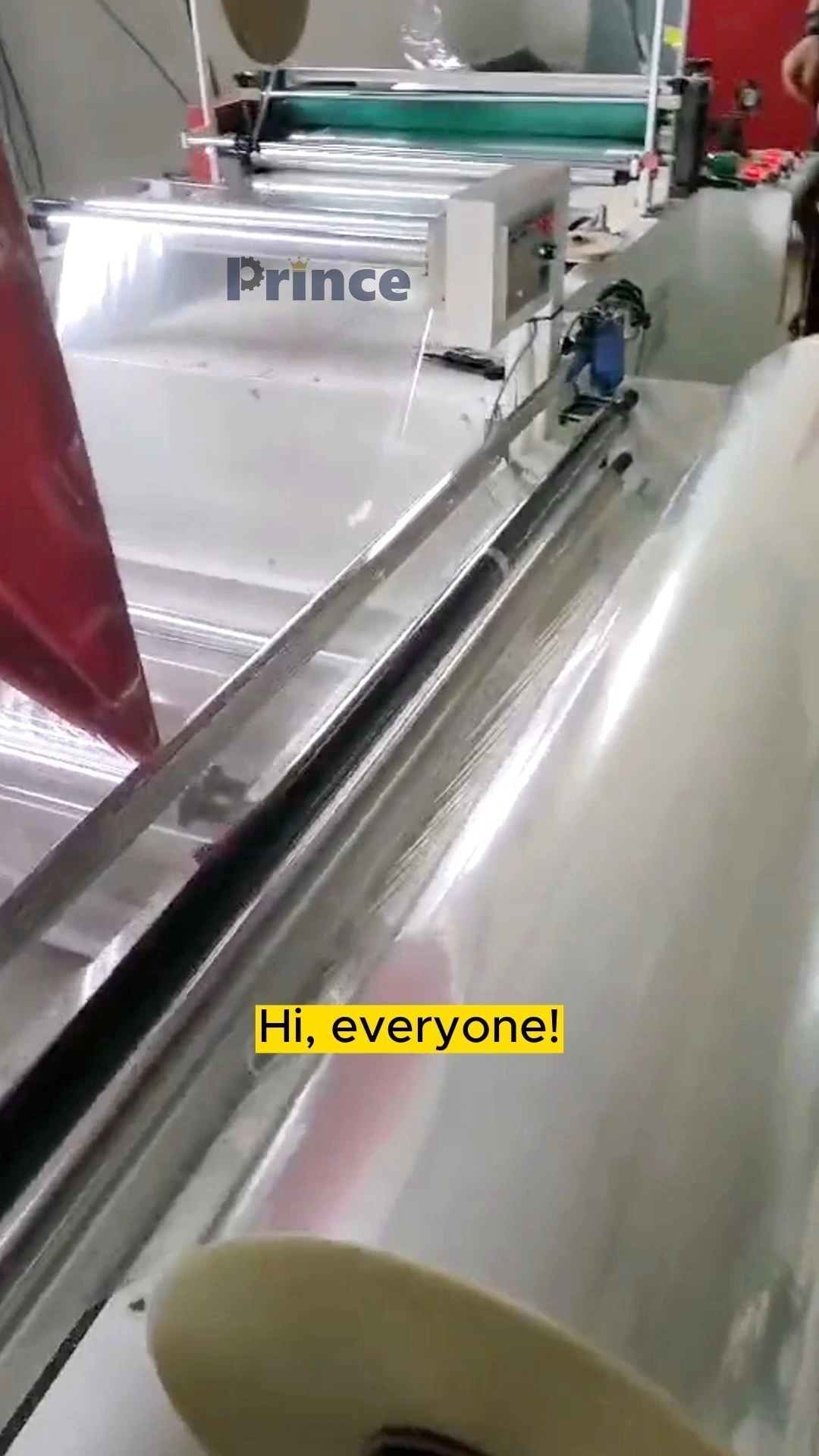 Automatic Plastic Film Folding Machine PE Film Cutting Rewinding Machine 1