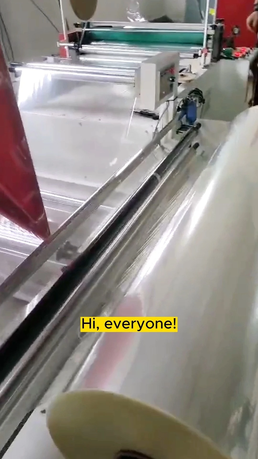 Automatic Plastic Film Folding Machine PE Rewinding PVC Plf BOPP Sheet Cutting and Heat Sealing Machines for Making Plastic Bags 1