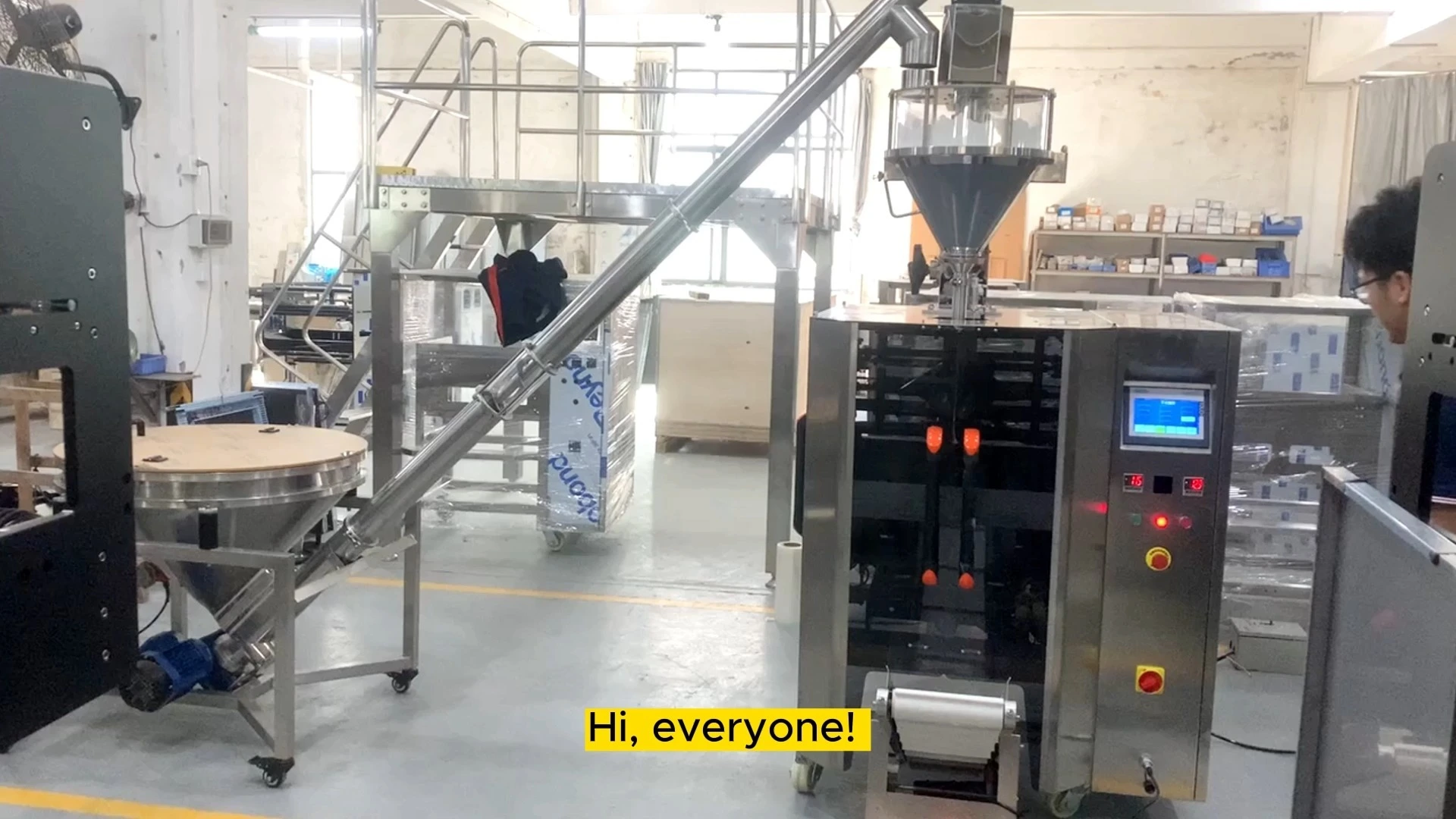 Dikey Tam Otomatik Gıda Vidası Taşıma Besleyici Makinesi deterjan tozu paketleme makinesi çok fonksiyonlu paketleme makineleri tozu 1