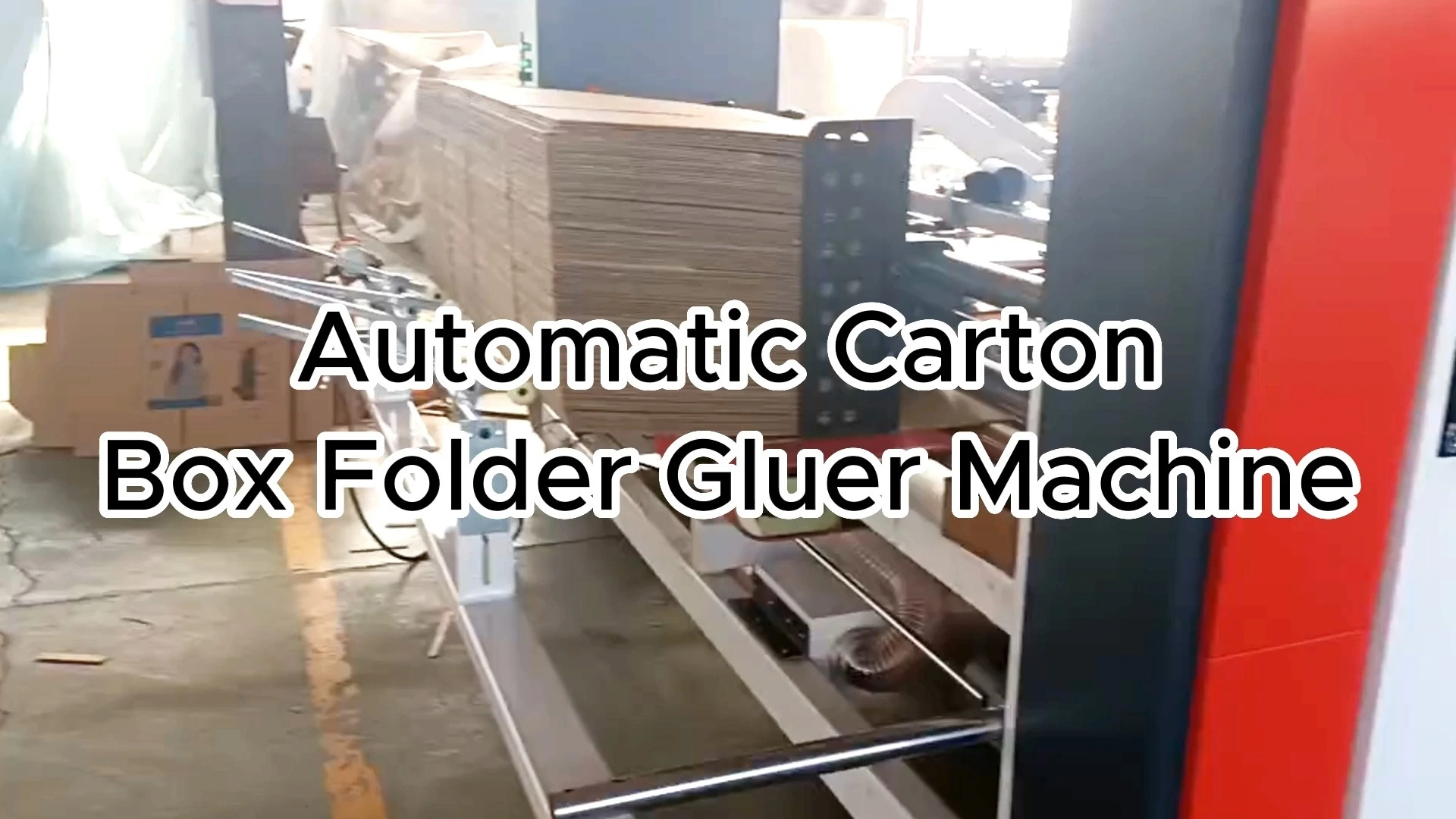 Factory price full automatic corrugated carton box folding gluing machine carton box glue machine for corrugated carton box 1