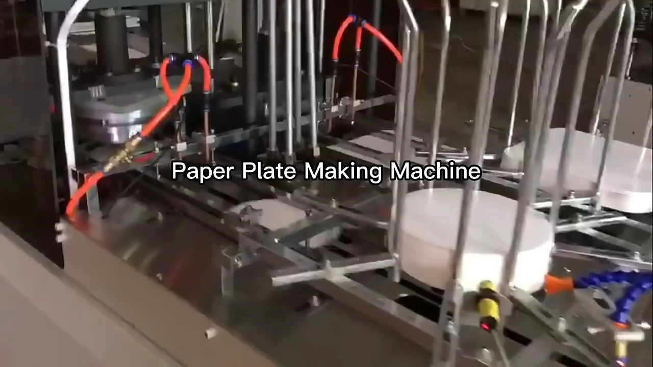 Fully Automatic Hydraulic Paper Tray Dish Plate Production Forming Machine multicolor Small Paper Disposable Plates Making Machine 1