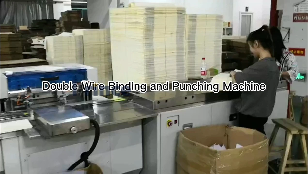 Automatic Double Spiral Coil  Punching and Binding Machine Calendar Book Binding Machine 1