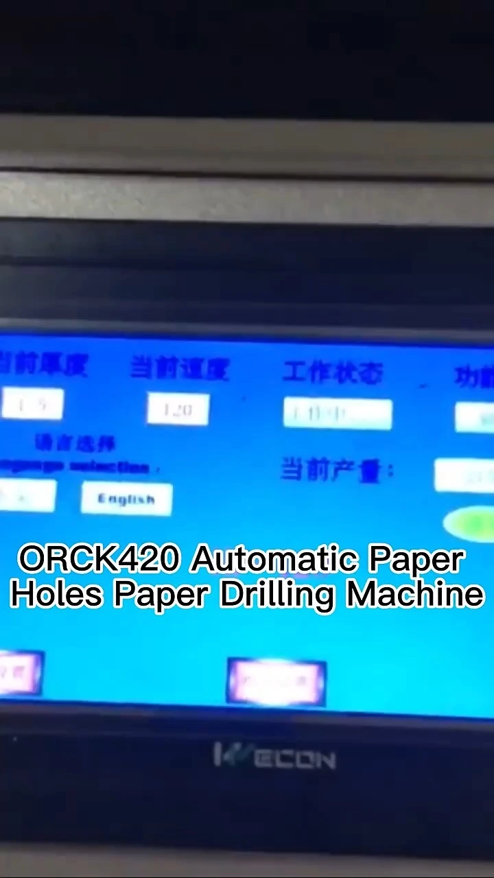 High Speed Fully Automatic Paper Booklet Making Machine Book Drill Machine Calendar Hole Punch Machine 1