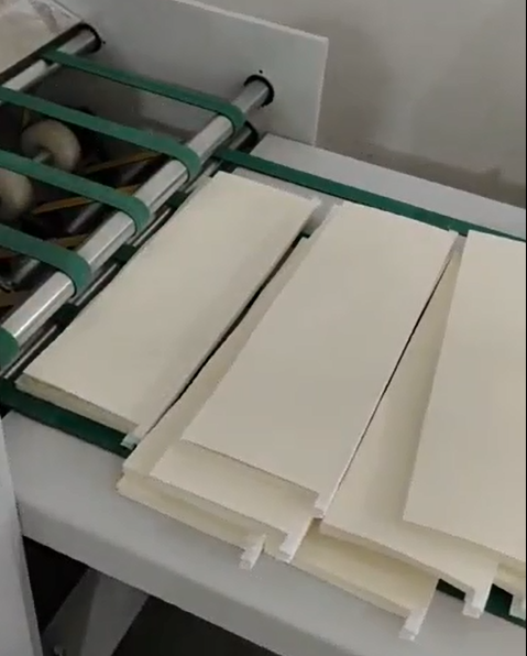 Hot Melt Glue Book Block End Sheet Tipping Gluing Machine Dual Feeder ...