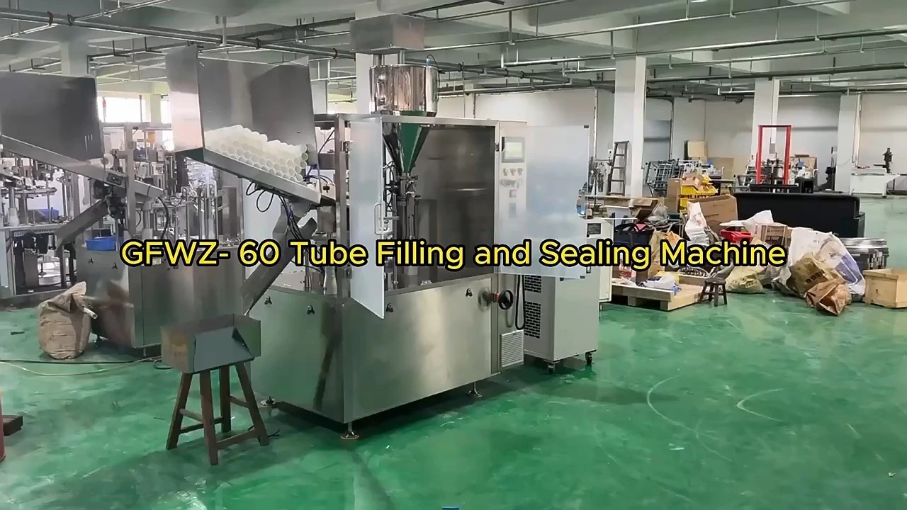 Sıcak Satış Otomatik Plastik Tüp Dolum Makinesi El Kremi Diş Macunu Tüpü Alüminyum Merhem Tüpü Dolum ve Kapama Makinesi 1