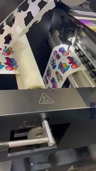 Color Adhesive Roll Label Rotary Laminating Die Cutting Slitting Rewinding Machine Digital Bottle Label Sticker Printing Machine 1