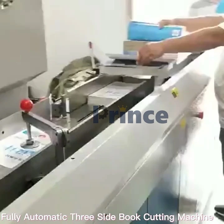 Automatic Cortadora De Libros Guillotine 3 Blade Side Edge A4 Paper Book Cutting Cutter Trimming Machine Three Knife Trimmer 1