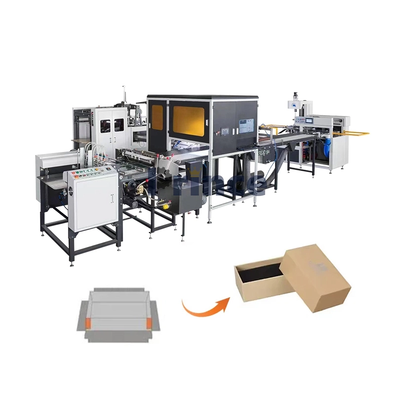 High Speed Full Automatic Rigid Paper Box Making Machine 1