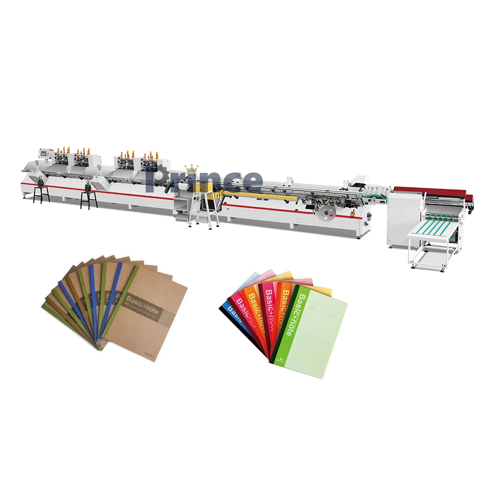 מכונת כריכת ספרים אוטומטית לחלוטין עם דבק חם PRINCE ZM35L2F למחברת 1