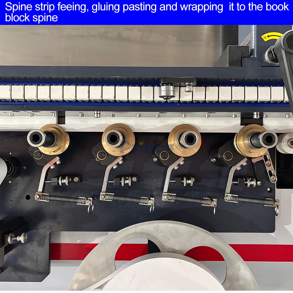 Fully Automatic Book Spine Taping Machine Book Back Strip Wrapping ...