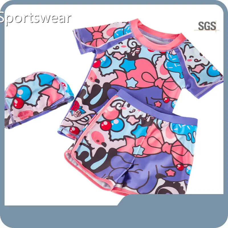 Костими за капење за деца фабрика за две парчиња за спорт100 сетови по стил по боја 1