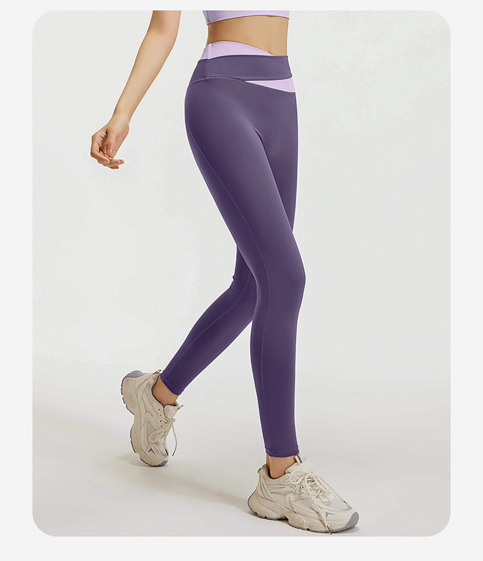Women's High Waist Long Cross Waist Leggings - Gym Apparel Manufacturers 1