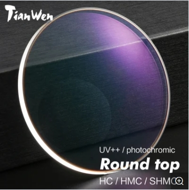 1.56 Bifocal Round Top Blue Block HMC LENSE 1
