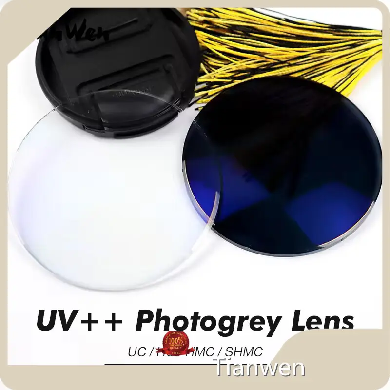 Tianwen Photochromic Lenses Block Blue Light Green Coatingsupplier 1