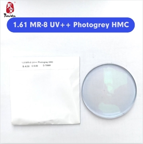 Indice 1.61 MR-8 SPIN COATING Lente ottica HMC fotocromatica con blocco della luce blu 1