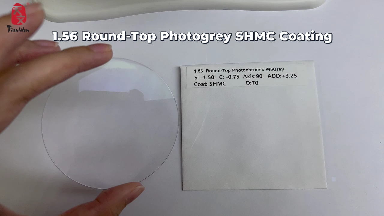 1.56 Photochromic Bifocal Round Top HMC LENSE 1