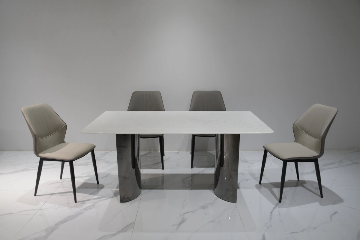 Mesa de comedor de mármol personalizada lujo nórdico alta calidad DT135 1