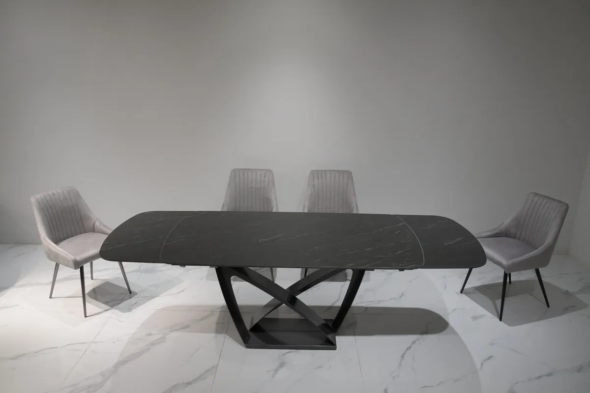 Expandable Round Dining Table 1PC/2CTNS by Comfort Home 2