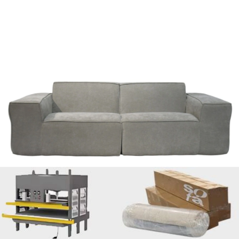 Comfort Home Sofá comprimido de lujo, muebles de sala de estar seccionales YS001-3 1