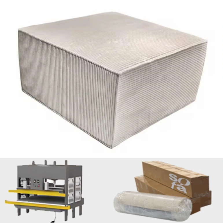 Comfort Home Sofá de sala de estar de alta calidad, sofá de compresión, salón, combinación beige, sofá L para sala de estar 1