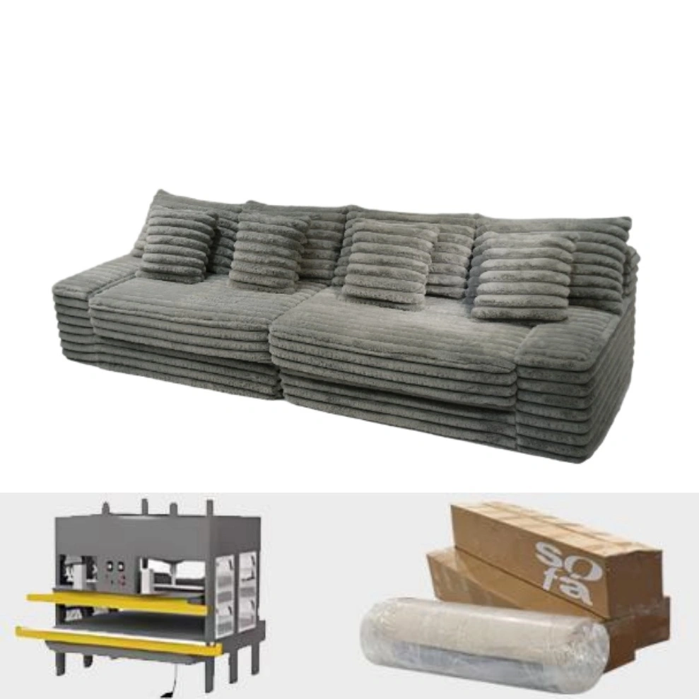 Compressed Sofa high resilience sponge Modern Modular  YS003 1