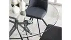 Round Extendable Dining Table Top: Clear Tempered Glass T10mm ; Frame :finish by Black Powder Coating by Comfort Home 8