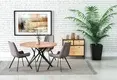 Round Extendable Dining Table Top: Clear Tempered Glass T10mm ; Frame :finish by Black Powder Coating by Comfort Home 2