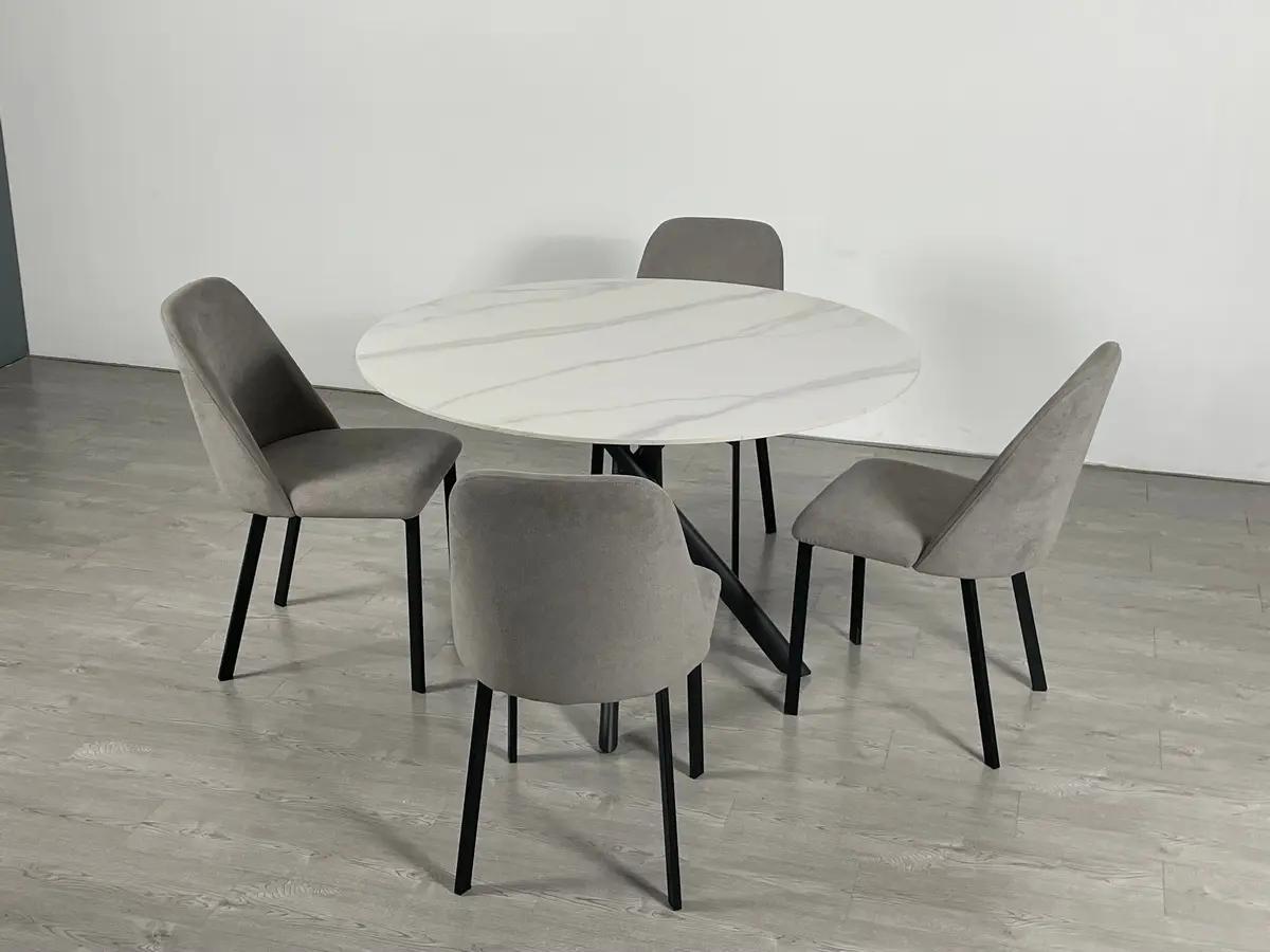 Dining Room Furniture Finish by Dark Grey Powder Coating by Comfort Home 2