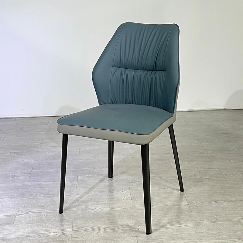 Comfort Home Sillas de Comedor de Cuero Minimalistas Modernas con Respaldo Lujo nórdico para el hogar Hotel Italiano Muebles de Mesa de Restaurante Creativos 1
