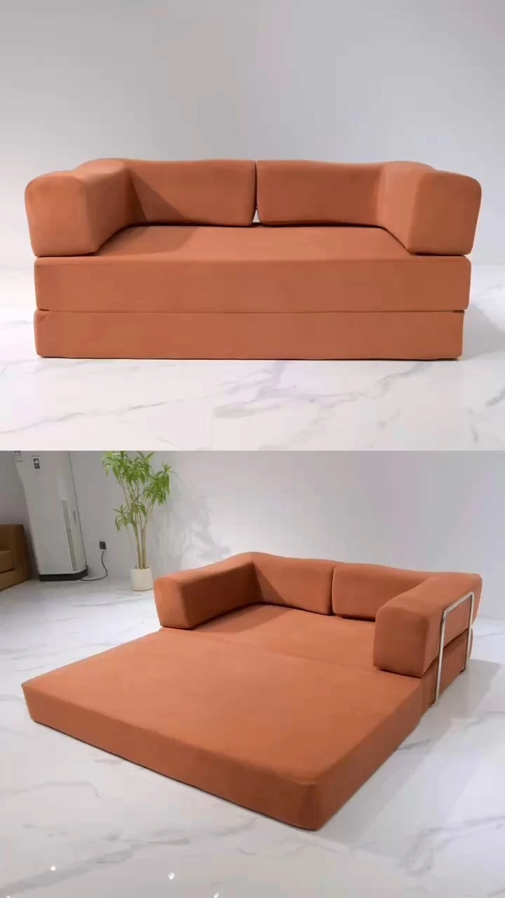 تصميم عصري بالجملة ضغط القماش مضغوط أريكة أريكة غرفة المعيشة أرائك قابلة للطي أريكة وحدات 1