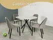 Dining Room Furniture Finish by Dark Grey Powder Coating by Comfort Home 1