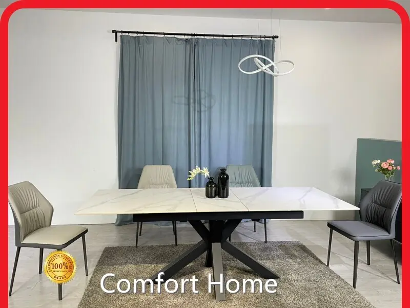Extendable Dining Room Table （900+400+900）*900*770mm Wholesale - Comfort Home 1