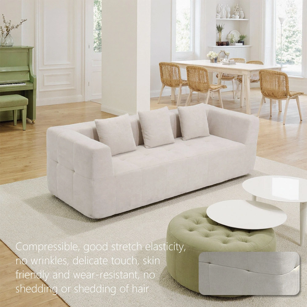 High Quality Luxury White Furniture Compressed Sectional Sofa Set for Living Room Modern 1