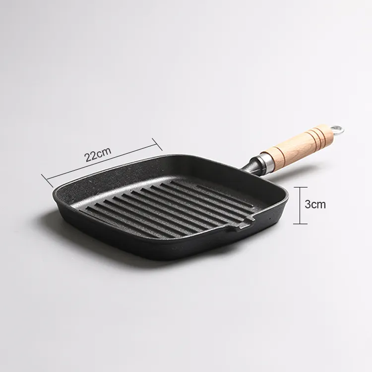 Small Cast Iron Frying Pan - - CAIYI 4
