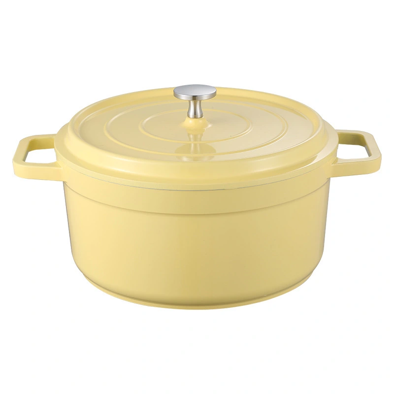 Aluminum Alloy Stock Pot 20-24cm 3layer Die-Cast 4L Enamel Soup Pot 1