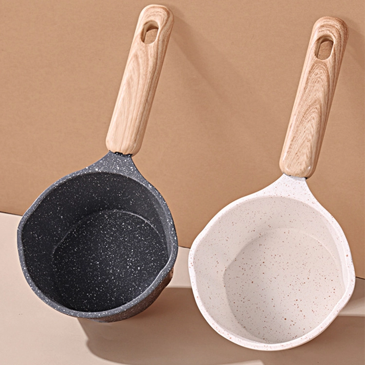 Petite poêle à lait avec revêtement antiadhésif 11 cm pour les œufs de friture ou l'huile chaude 1