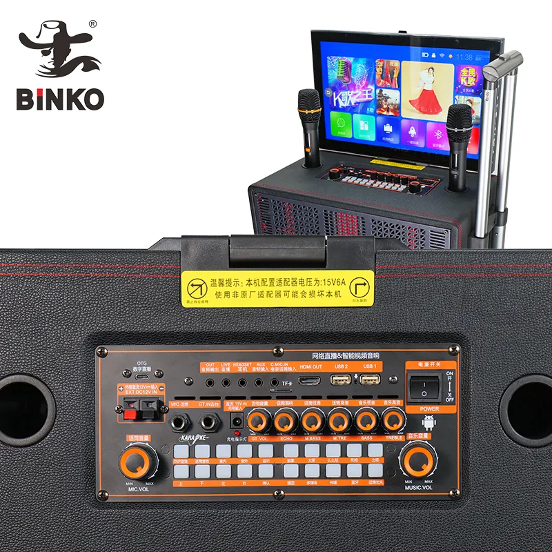 Binko Home Speaker Black Shell with Color Lightsuppliers 7